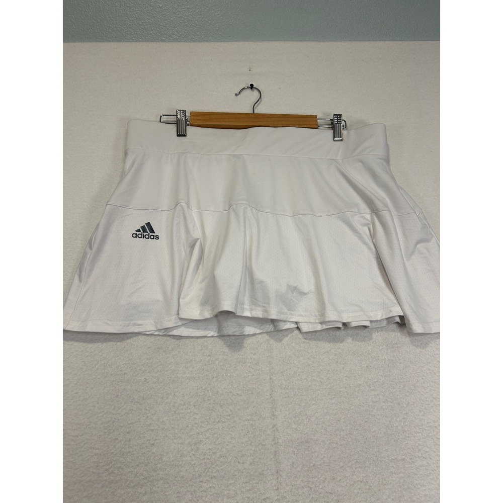 Adidas Women T Match Skirt White Tennis Skort AEROREADY GH7552 XL
